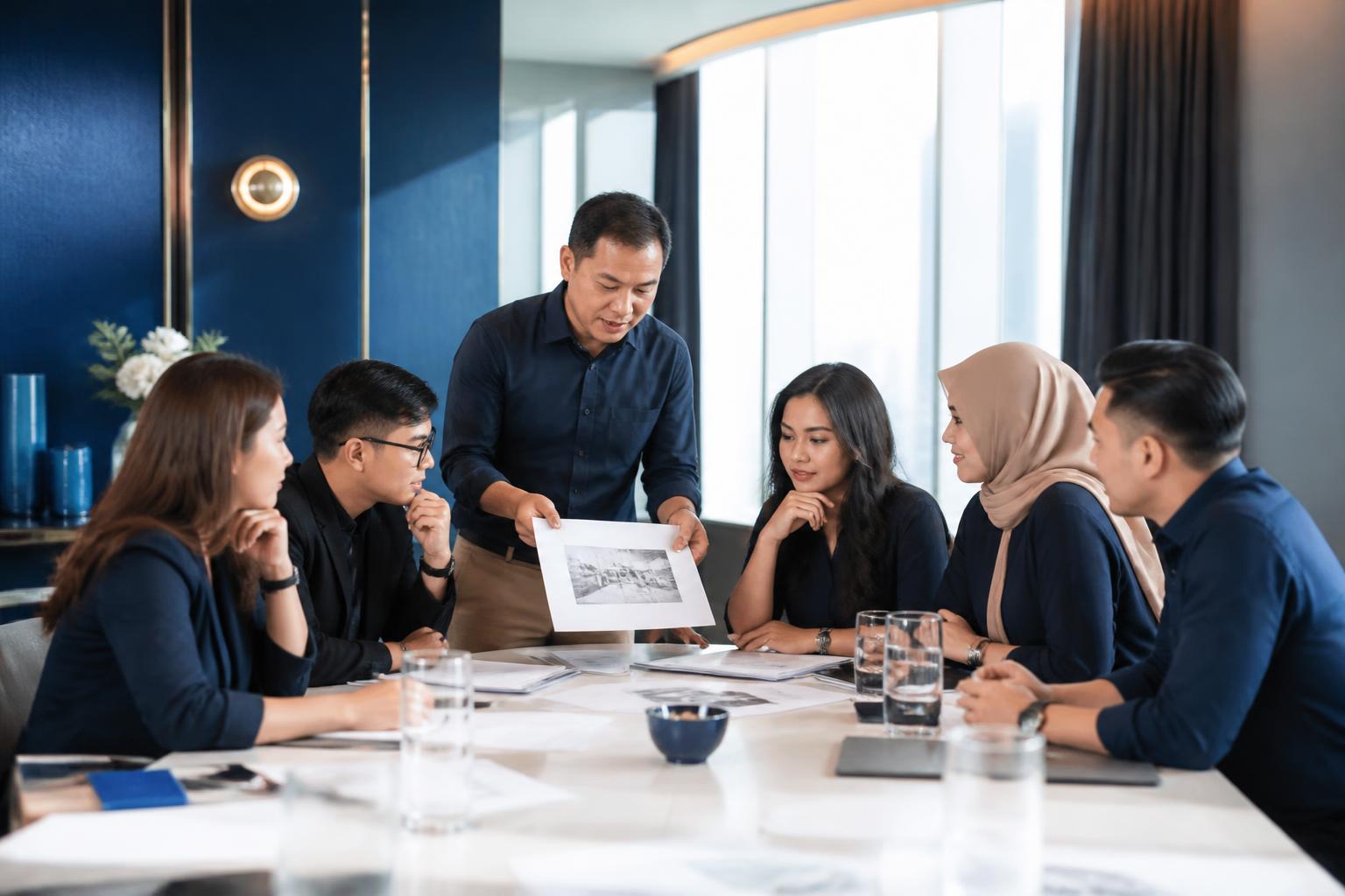 Tim profesional berdiskusi dalam workshop bersama fasilitator